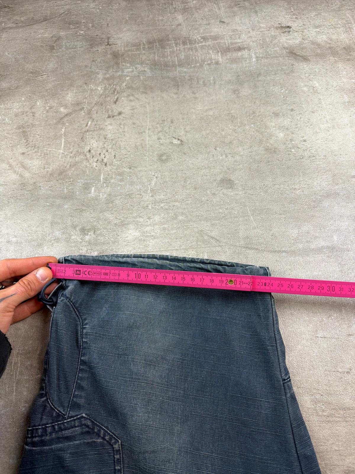 Nike Y2K Vintage Cargo Shorts - Washed Blue / Baggy Fit