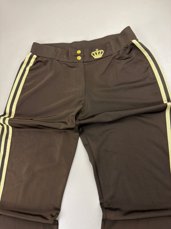 Adidas Respect M.E. by Missy Elliott Crown Trackpants - Espresso Brown