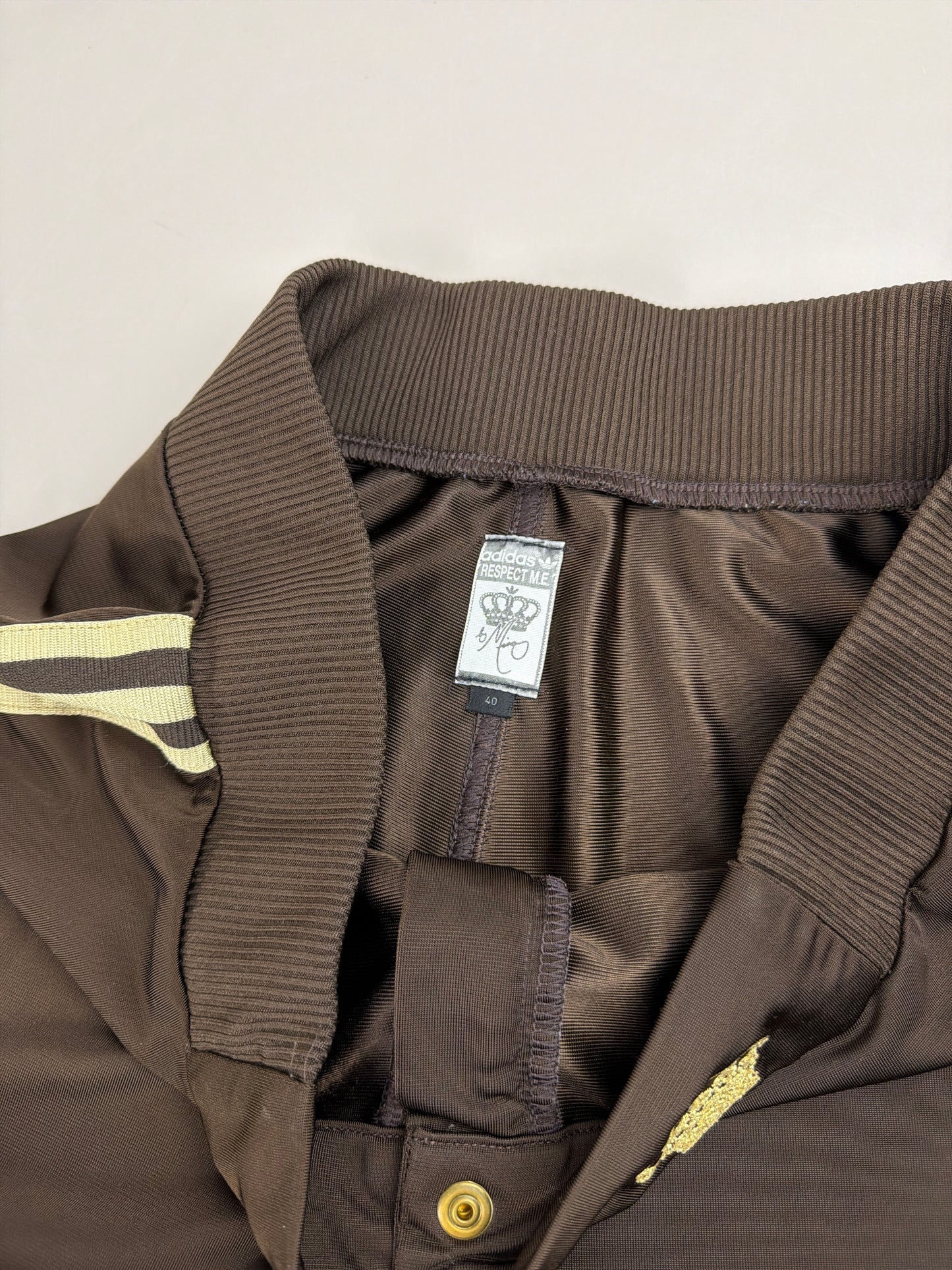 Adidas Respect M.E. by Missy Elliott Crown Trackpants - Espresso Brown