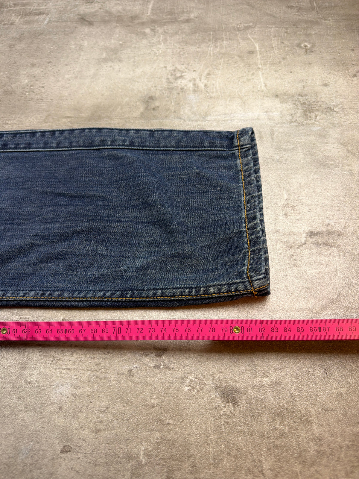 Yell! Industry Vintage Y2K Baggy Denim Pants - Blue Washed