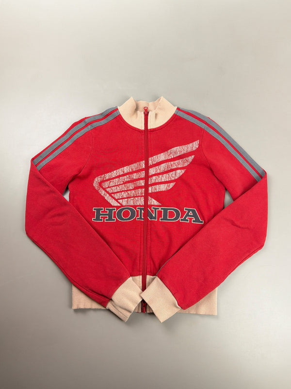Honda Official Licensed "Speed Wing" Trackjacket - Red / Cream