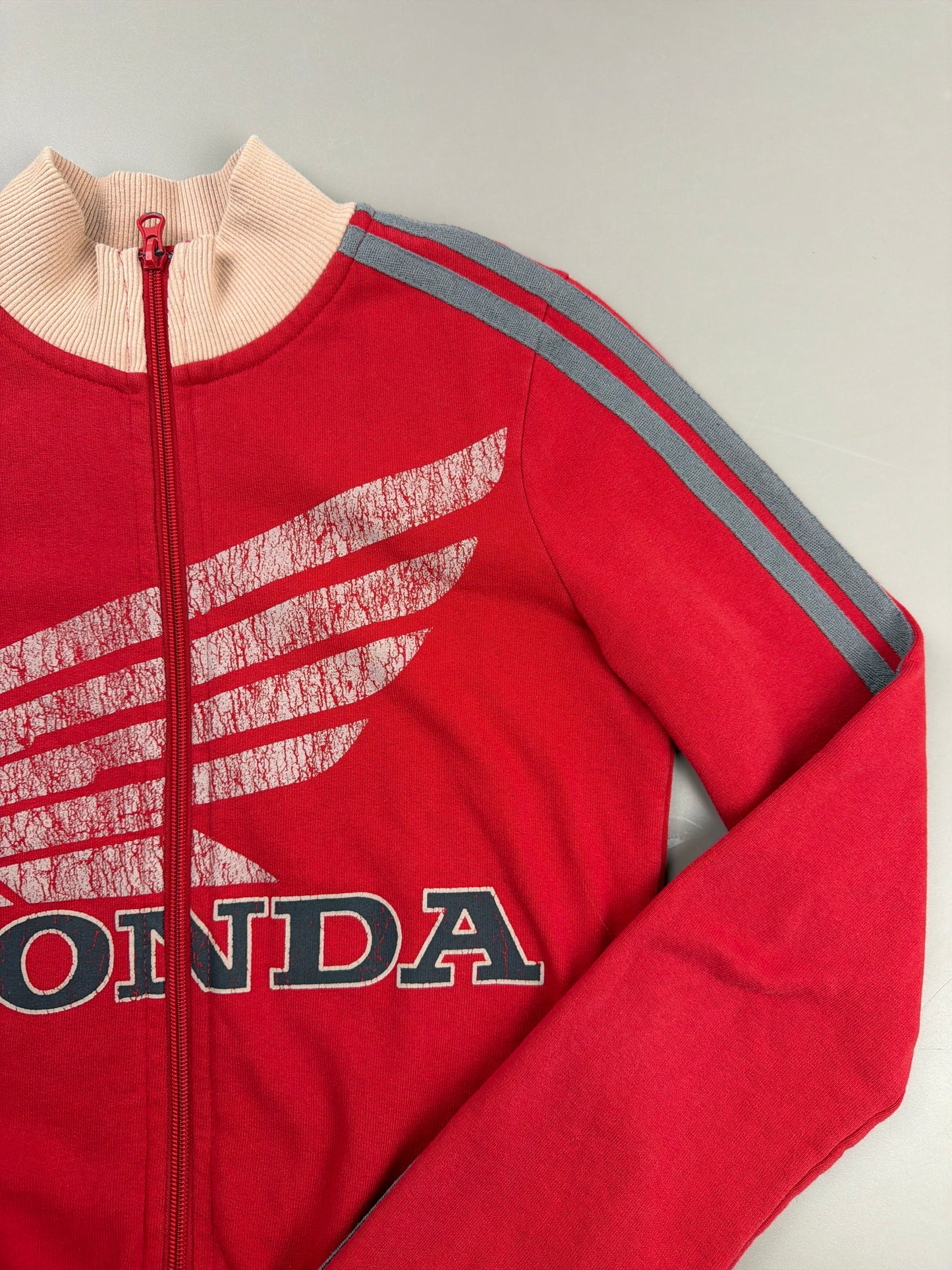 Honda Official Licensed "Speed Wing" Trackjacket - Red / Cream