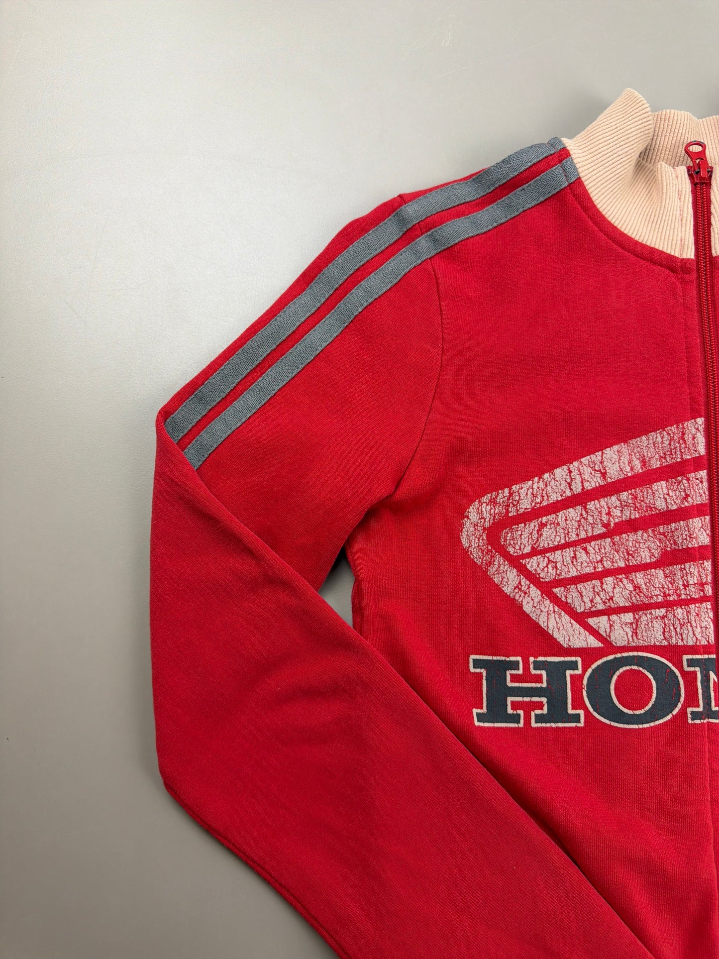 Honda Official Licensed "Speed Wing" Trackjacket - Red / Cream