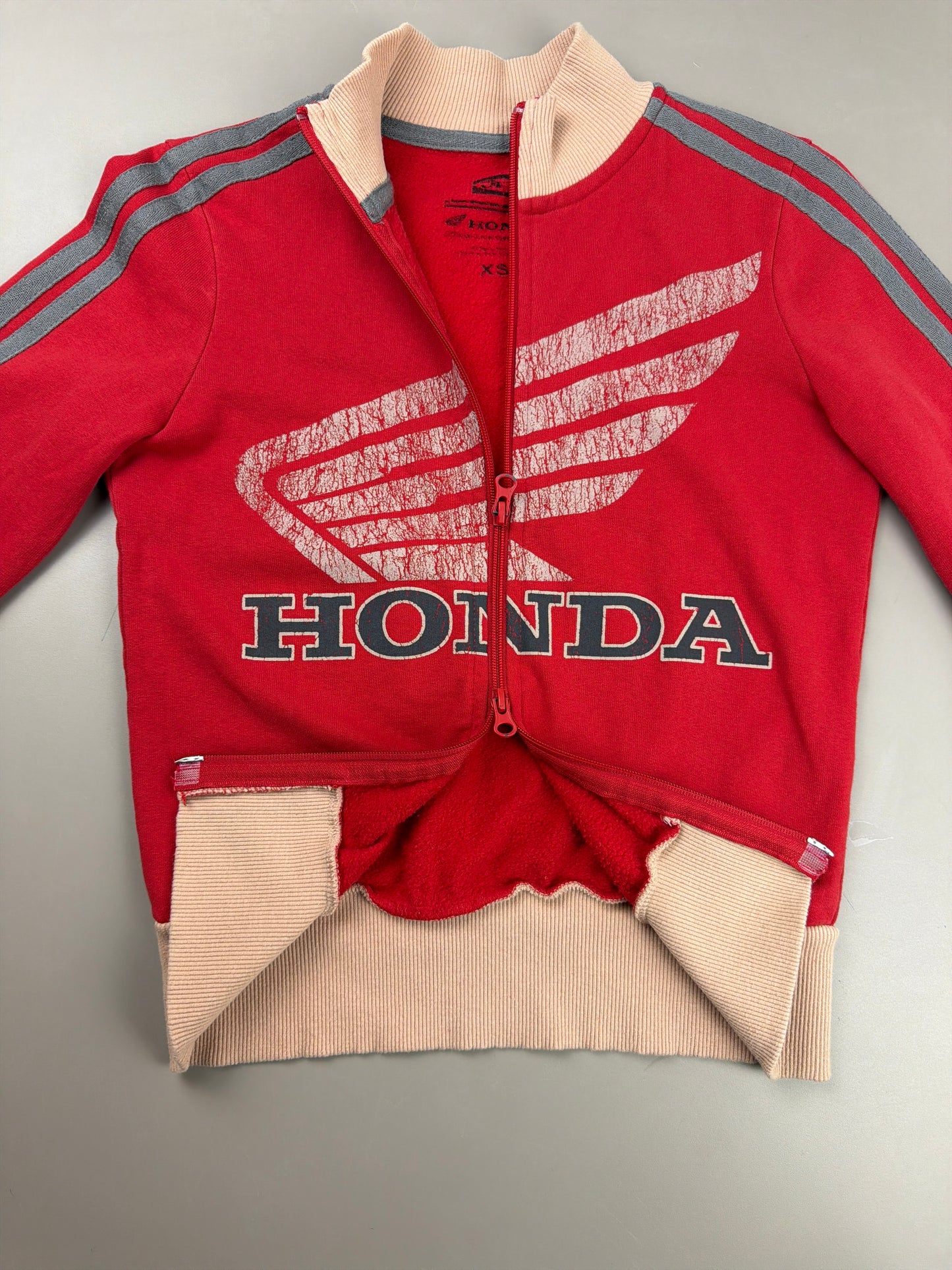 Honda Official Licensed "Speed Wing" Trackjacket - Red / Cream
