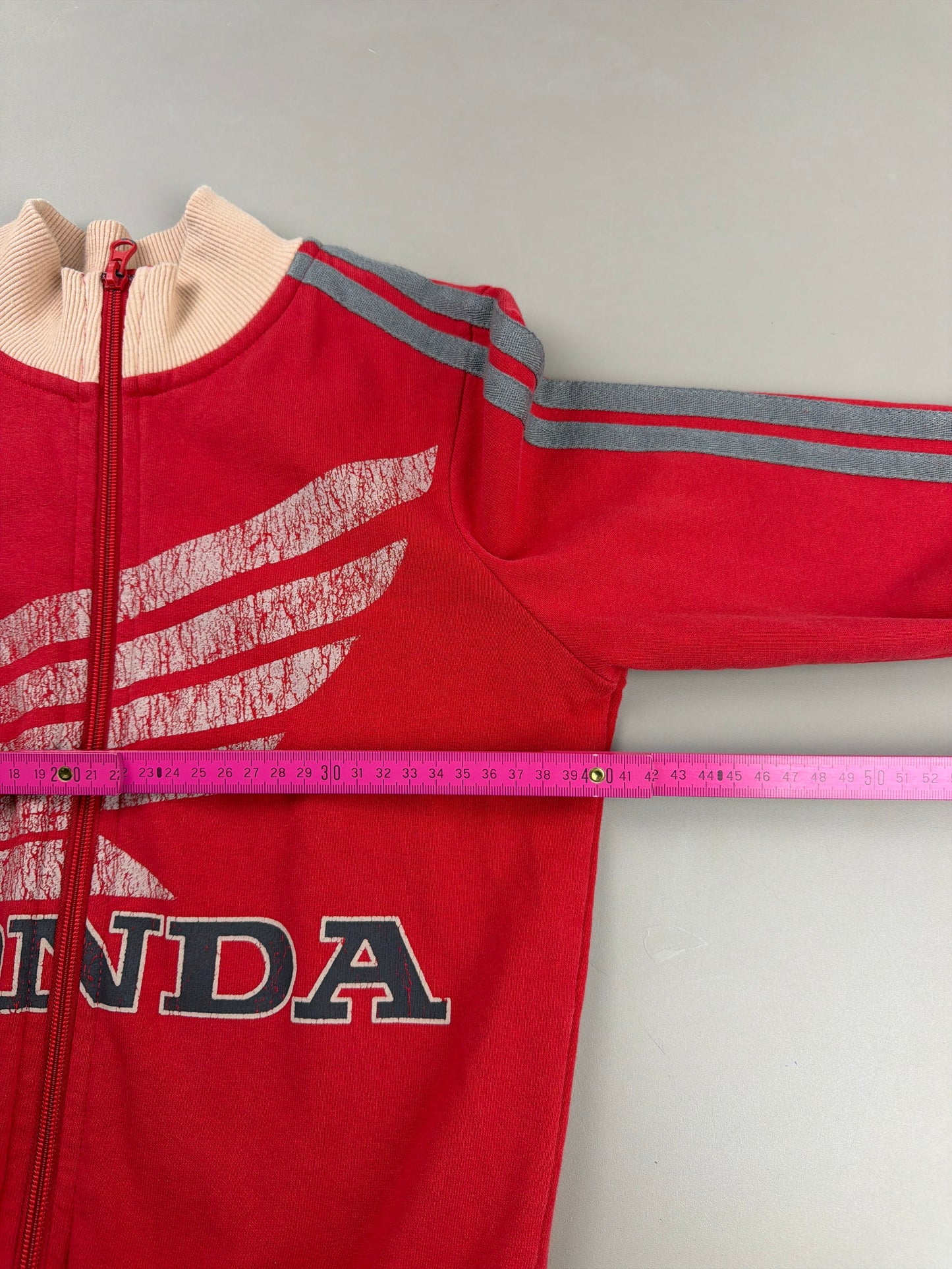 Honda Official Licensed "Speed Wing" Trackjacket - Red / Cream