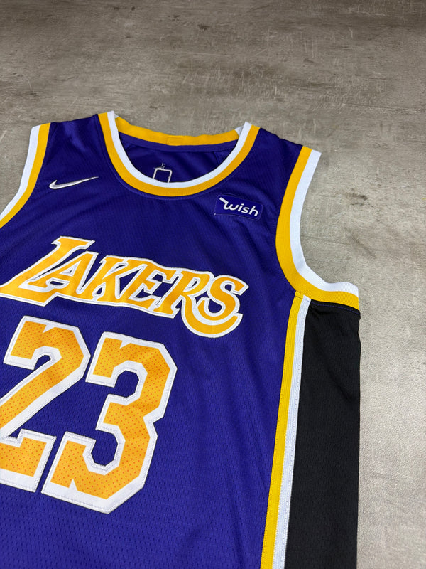 Nike LeBron James Los Angeles Lakers "23" Swingman Trikot - Purple, Yellow, Black Multicolor
