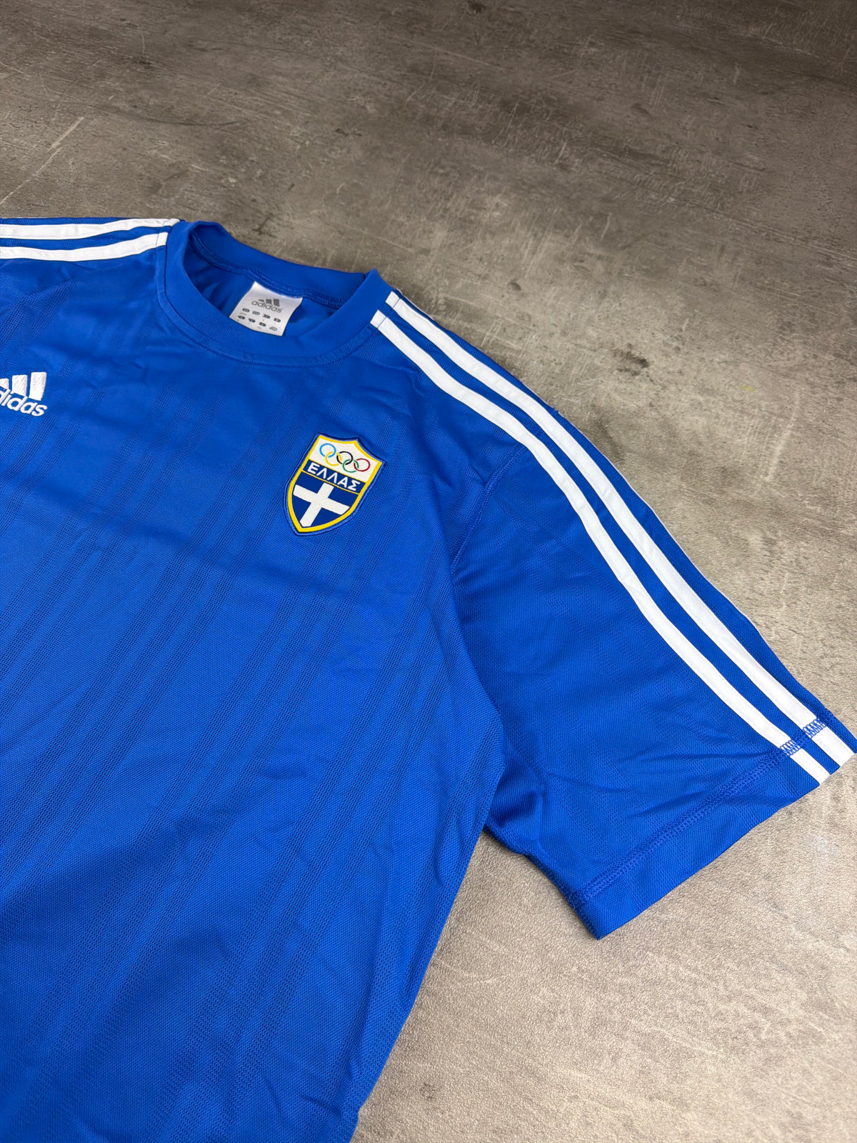 Adidas Hellas Greece Vintage Y2K Trikot - Royal Blue / White