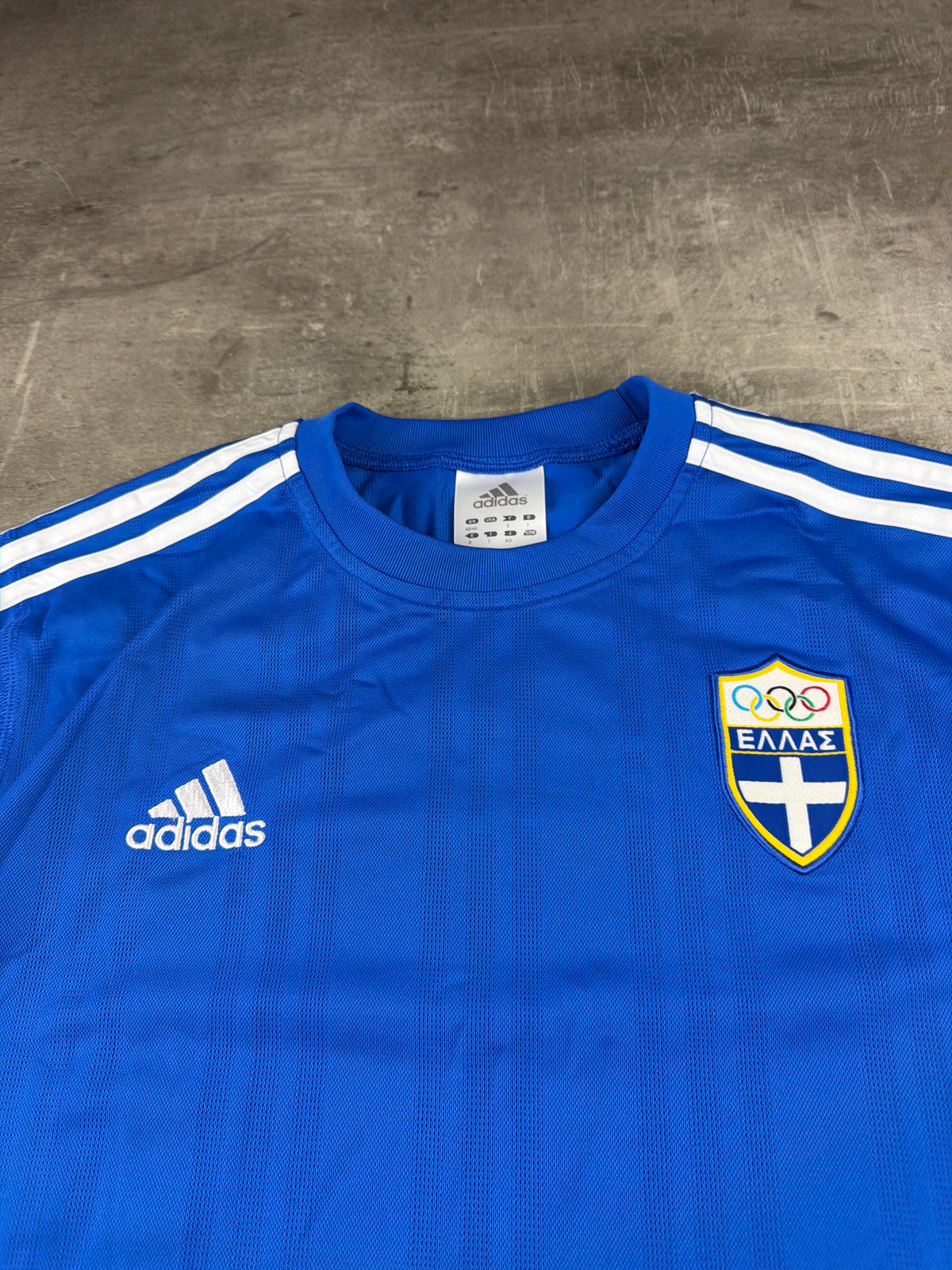 Adidas Hellas Greece Vintage Y2K Trikot - Royal Blue / White