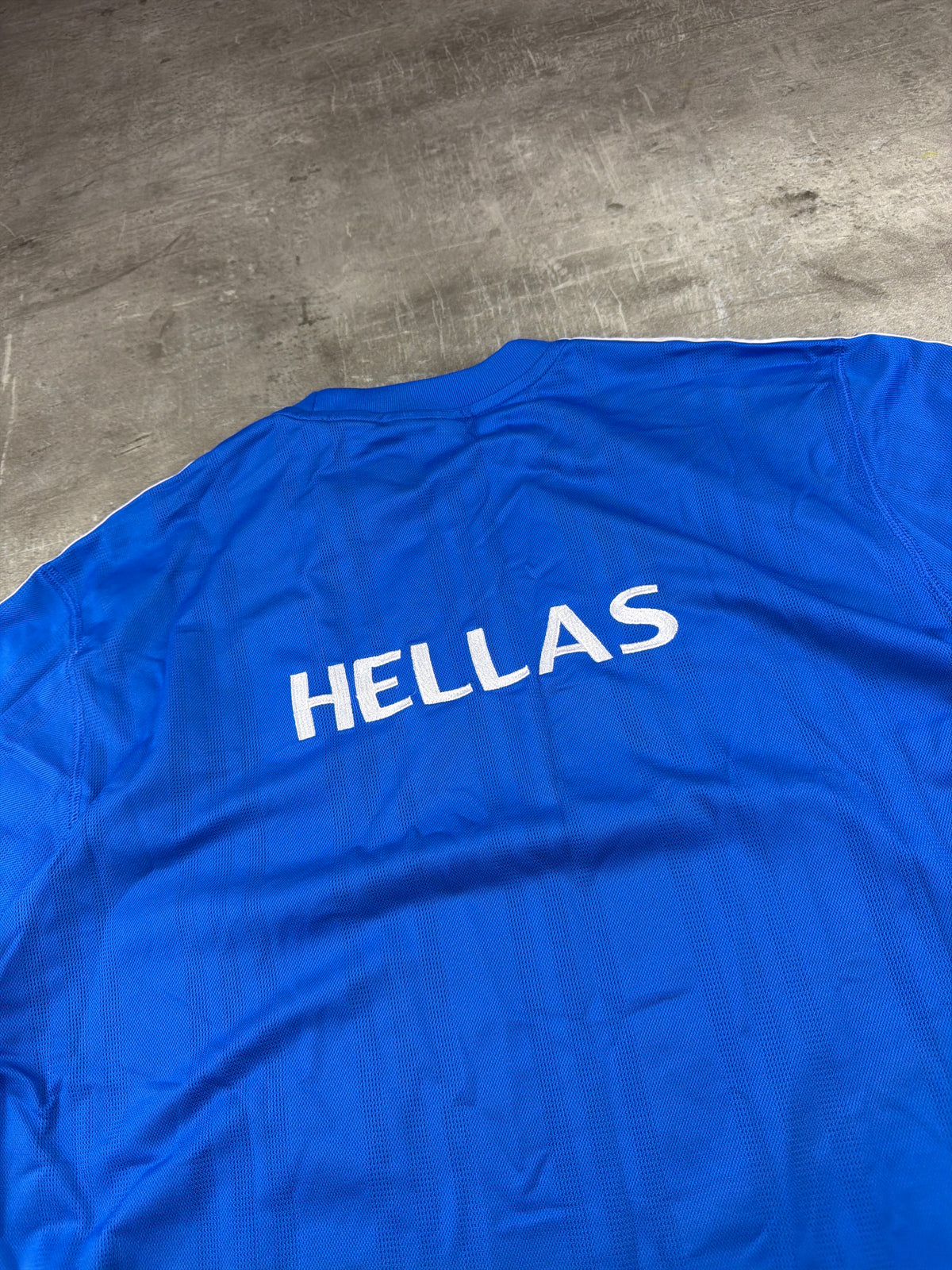Adidas Hellas Greece Vintage Y2K Trikot - Royal Blue / White