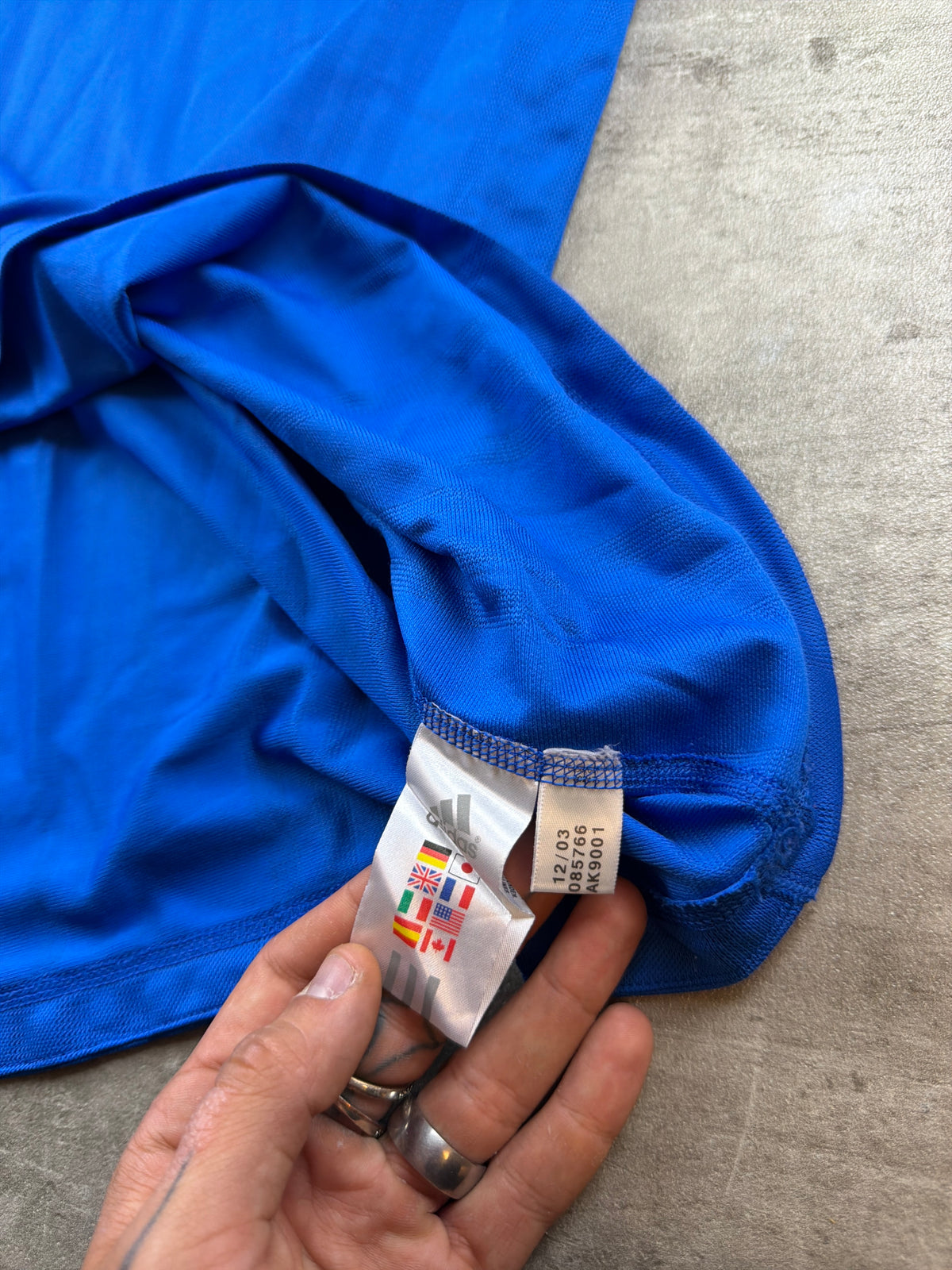 Adidas Hellas Greece Vintage Y2K Trikot - Royal Blue / White
