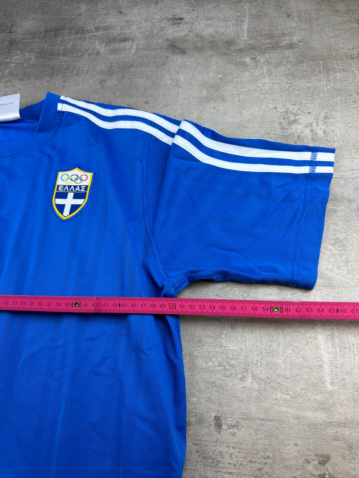 Adidas Hellas Greece Vintage Y2K Trikot - Royal Blue / White