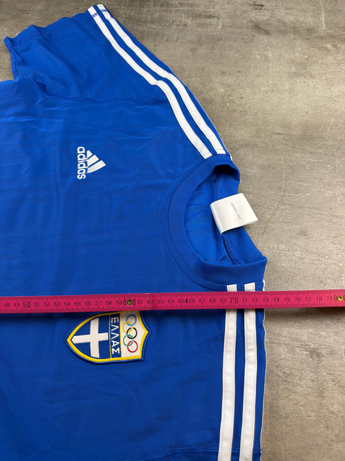 Adidas Hellas Greece Vintage Y2K Trikot - Royal Blue / White