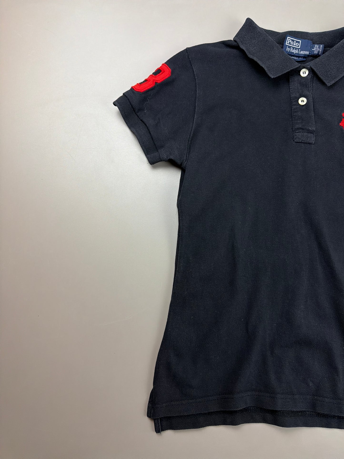 Polo Ralph Lauren "Big Pony No. 3" Short Sleeve Polo - Black / Red
