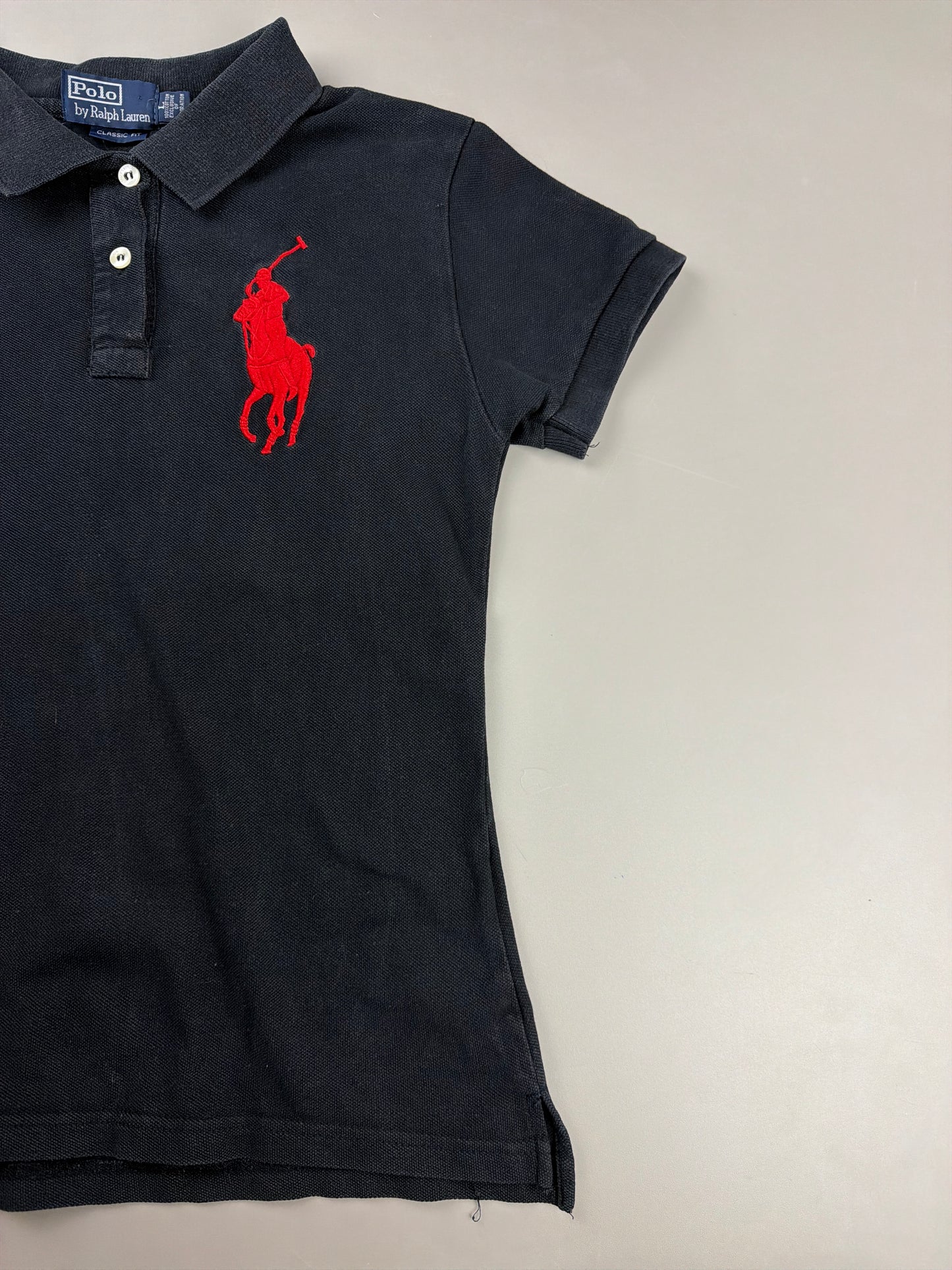 Polo Ralph Lauren "Big Pony No. 3" Short Sleeve Polo - Black / Red