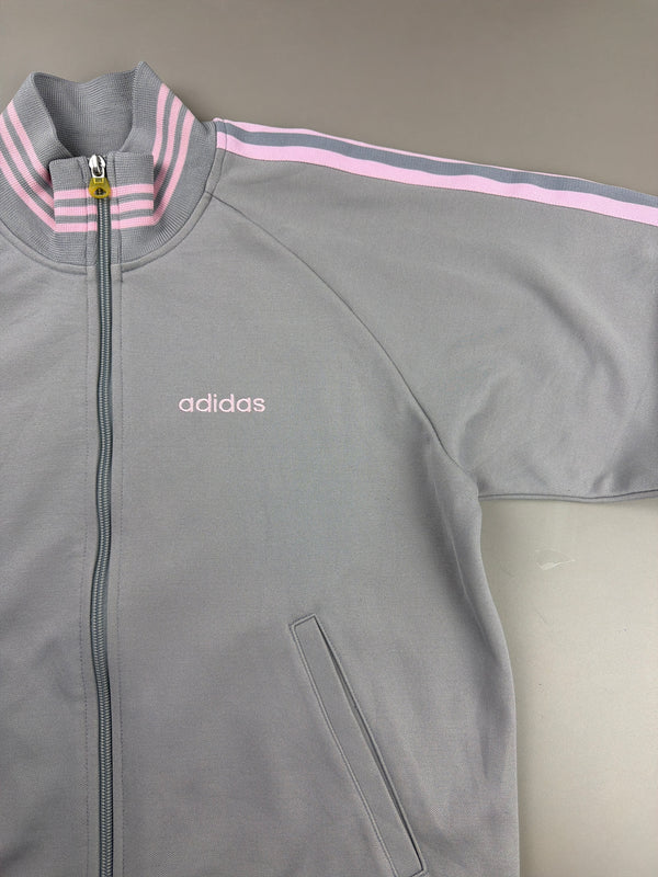 Adidas Vintage 2004 Trackjacket - Grey & Pastel Pink Blockette Vibe