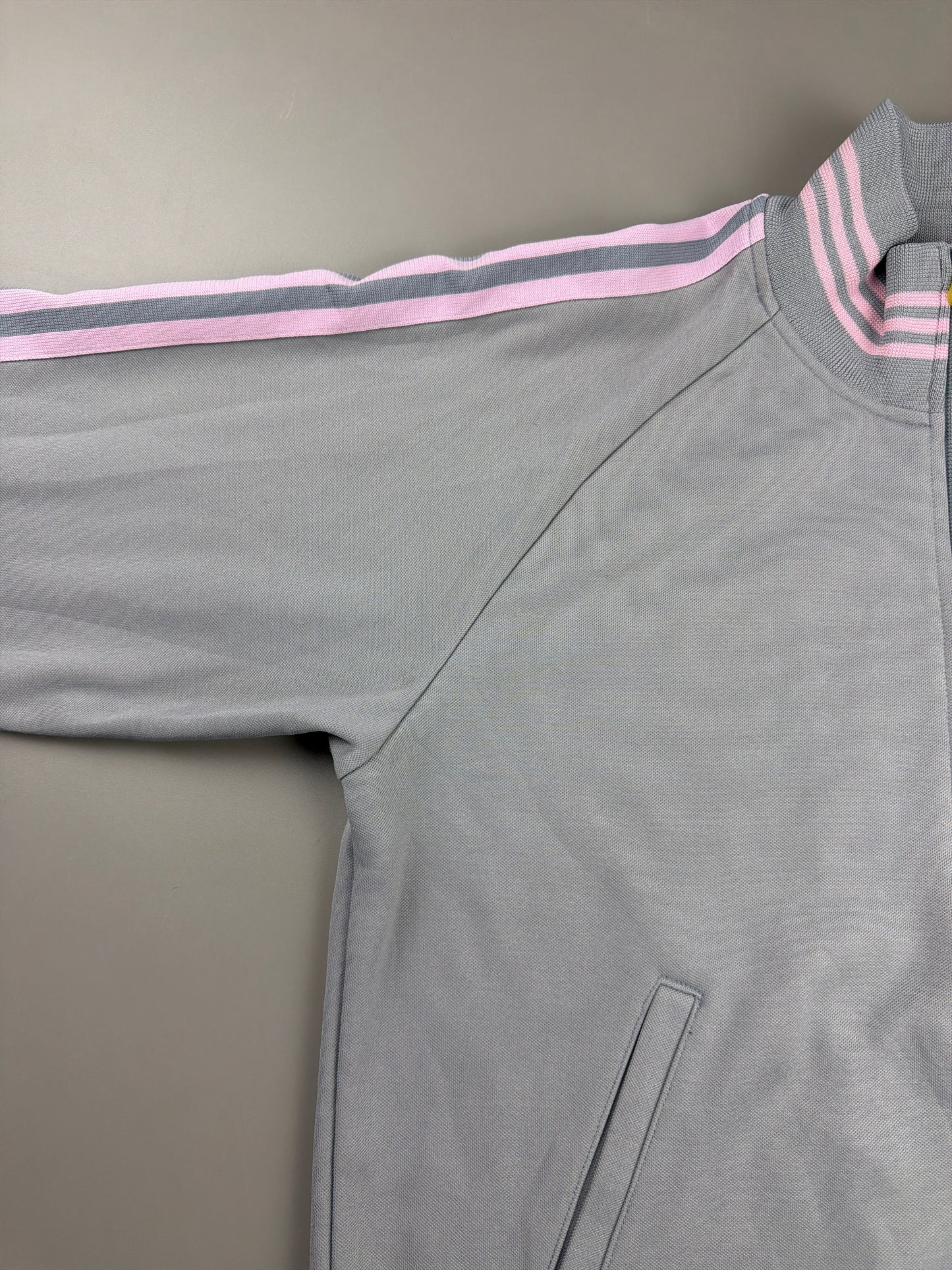 Adidas Vintage 2004 Trackjacket - Grey & Pastel Pink Blockette Vibe