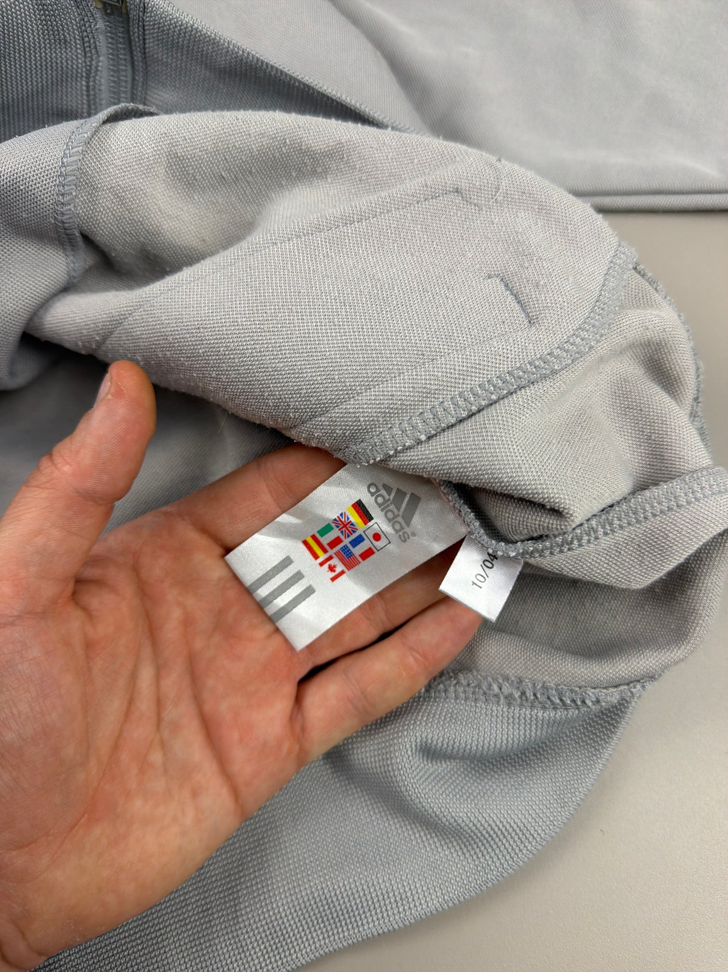 Adidas Vintage 2004 Trackjacket - Grey & Pastel Pink Blockette Vibe