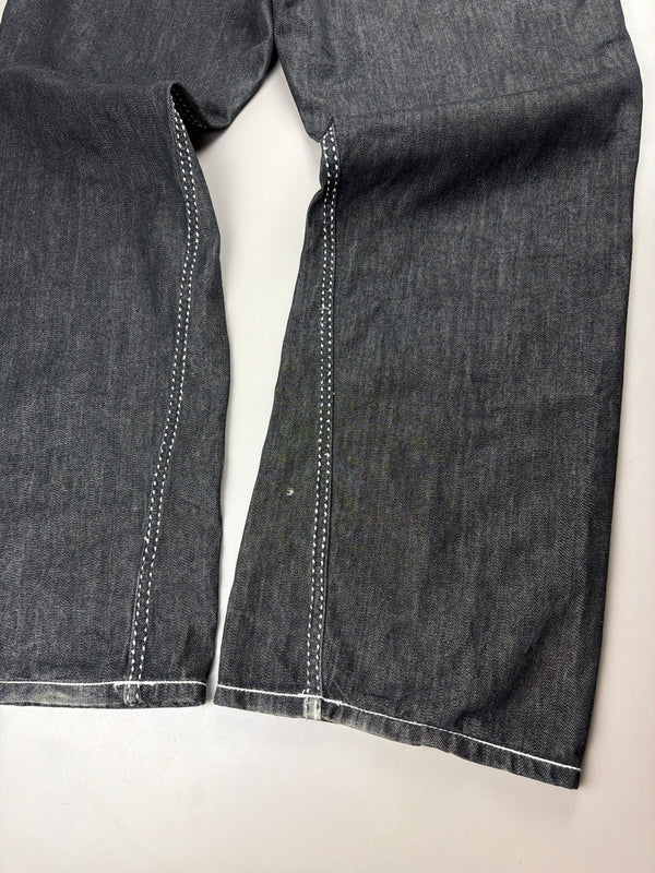 Coogi Luxury Archive "If Luxe Could Kill" Big Logo Jeans - Black Contrast Stitch