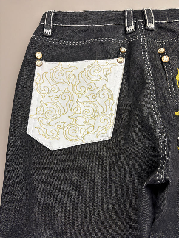 Coogi Luxury Archive "If Luxe Could Kill" Big Logo Jeans - Black Contrast Stitch