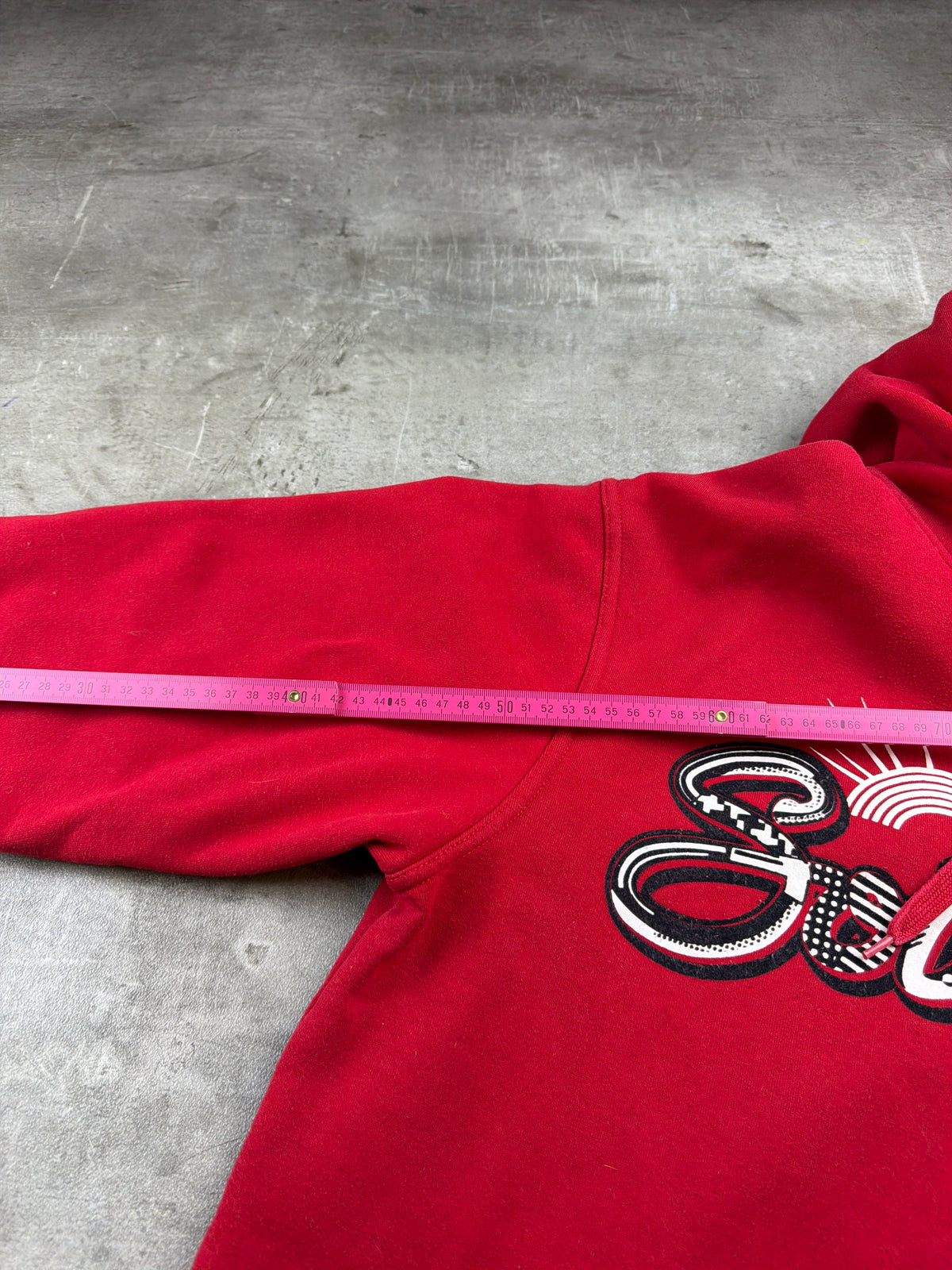 Southpole Archive "MCMXCI" Graphic Hoodie - Red & White