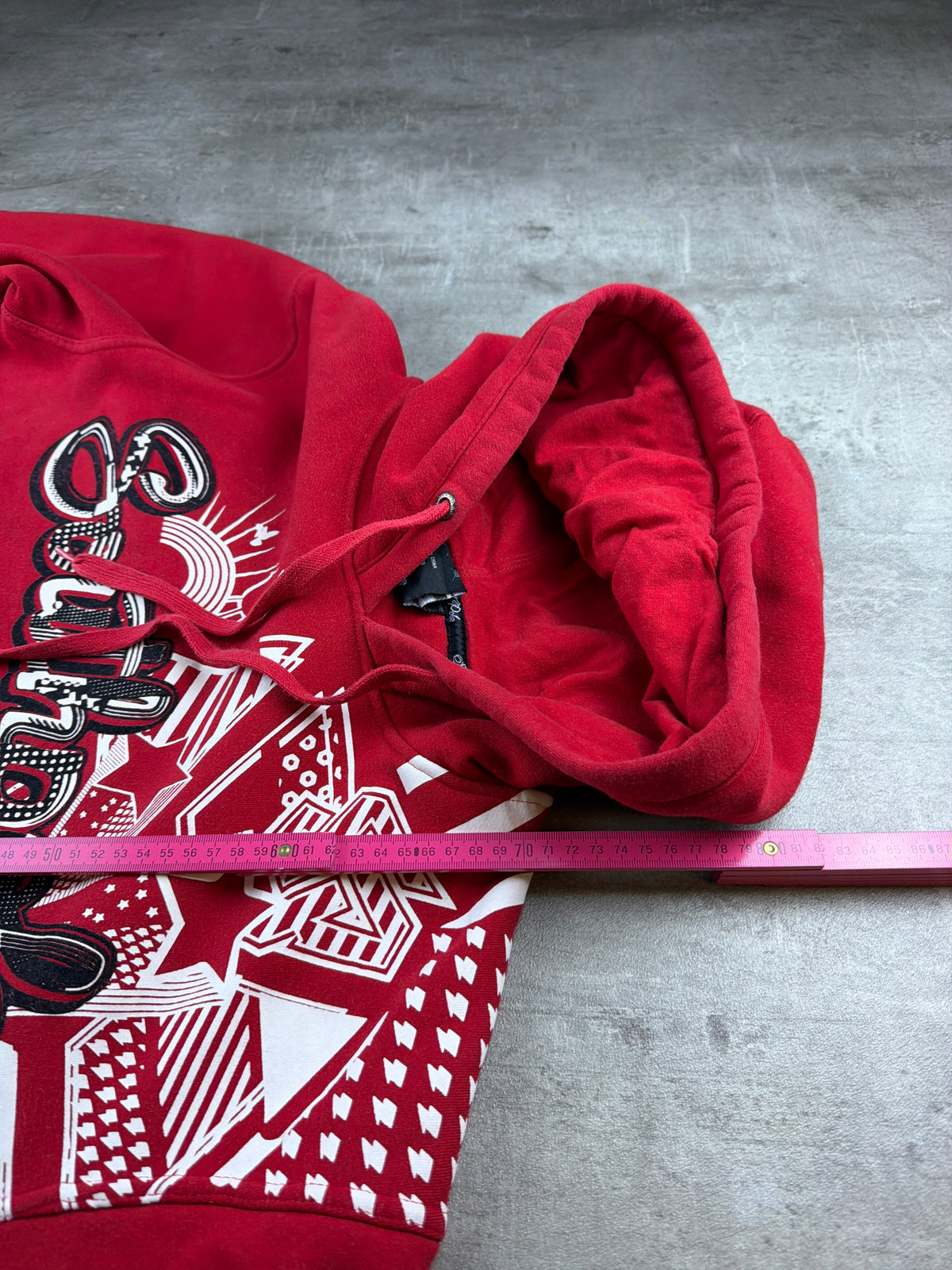 Southpole Archive "MCMXCI" Graphic Hoodie - Red & White