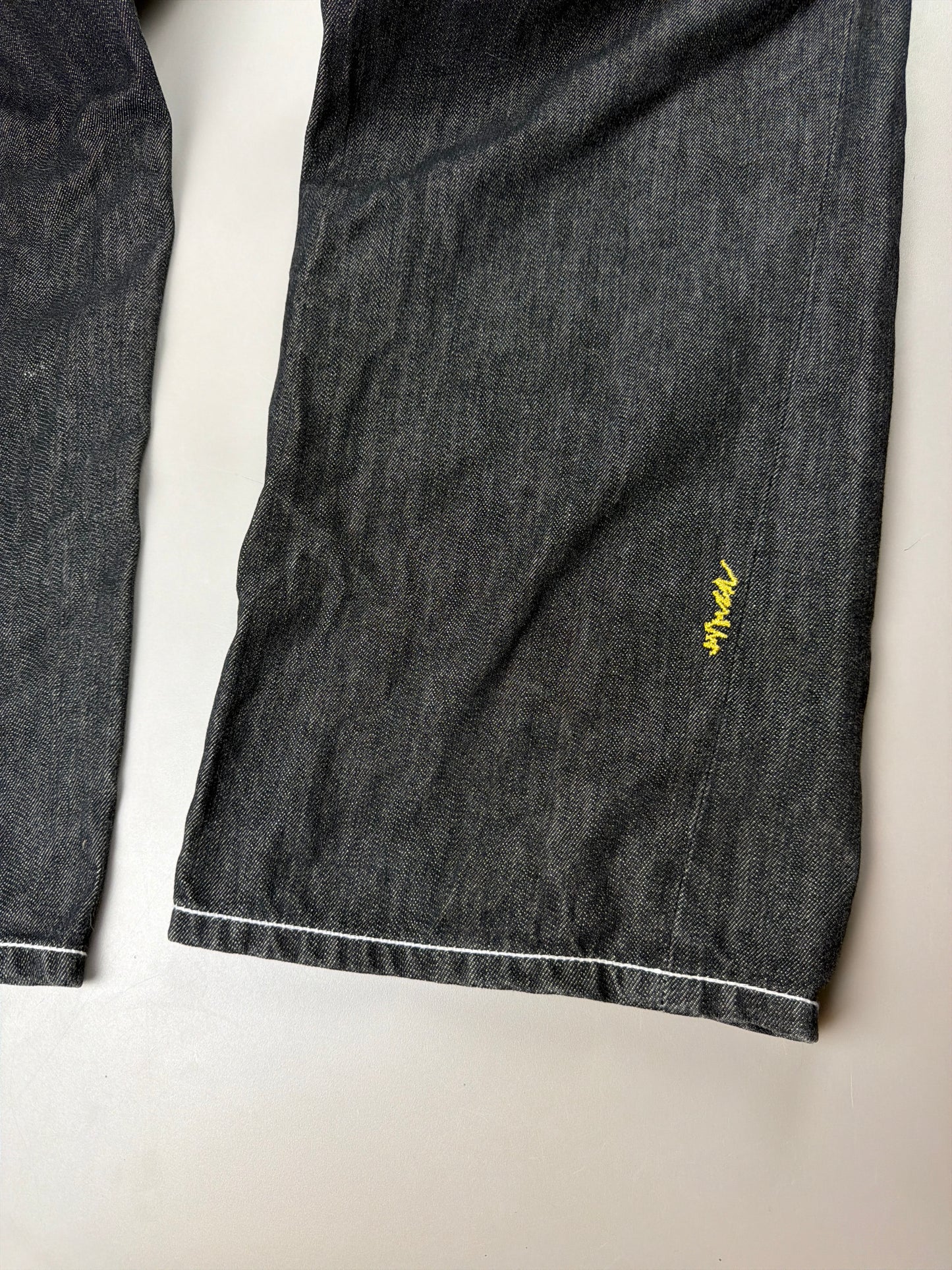 Coogi Luxury Archive "If Luxe Could Kill" Big Logo Jeans - Black Contrast Stitch