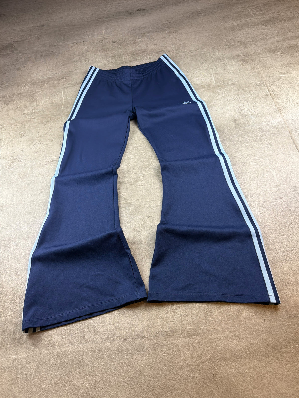 Adidas Y2K Archive Flared Trackpants - Navy Blue & Light Blue