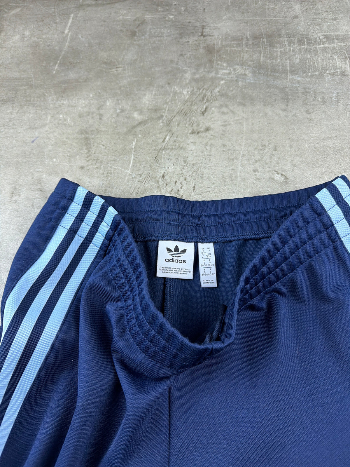 Adidas Y2K Archive Flared Trackpants - Navy Blue & Light Blue