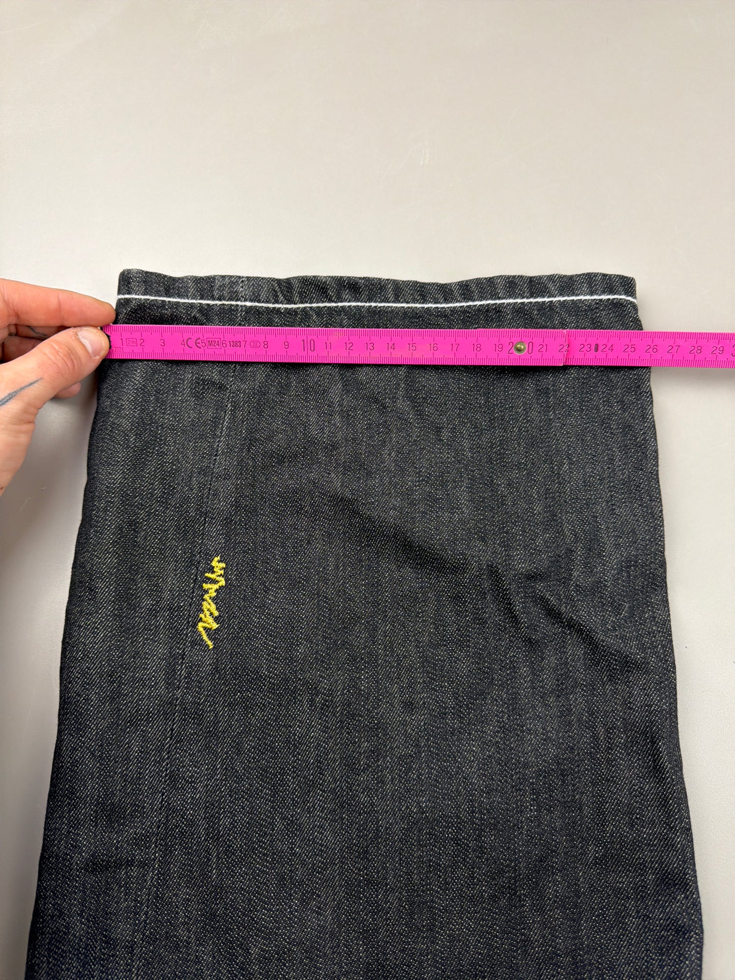 Coogi Luxury Archive "If Luxe Could Kill" Big Logo Jeans - Black Contrast Stitch