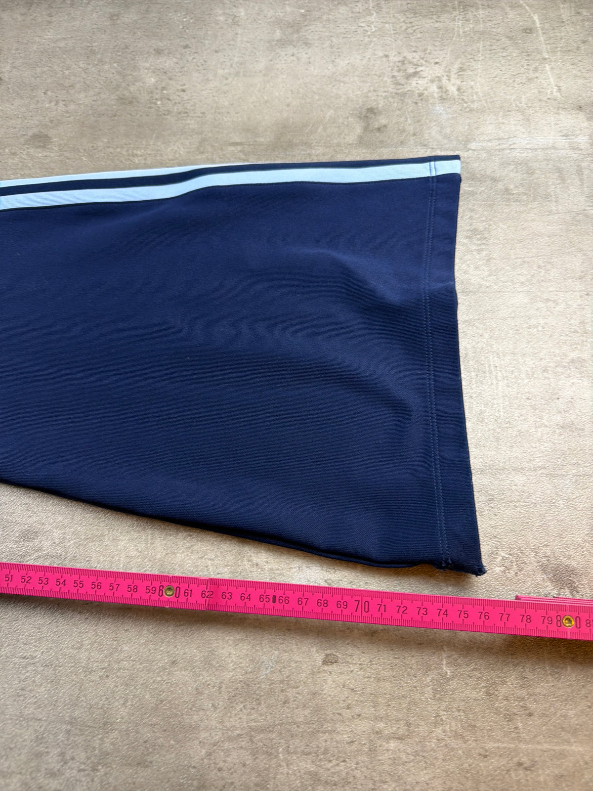 Adidas Y2K Archive Flared Trackpants - Navy Blue & Light Blue