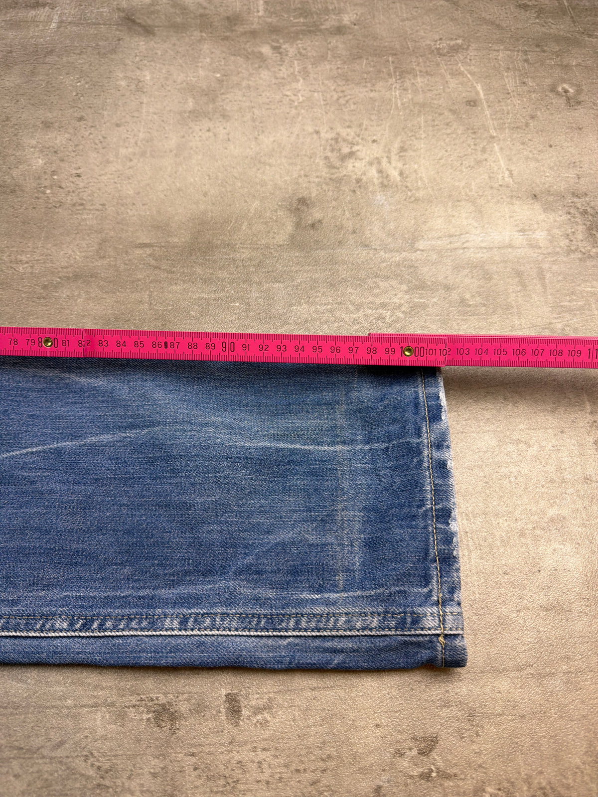 Diesel Archive "Lowky" Low Waist Distressed Denim - Light Blue Bleached