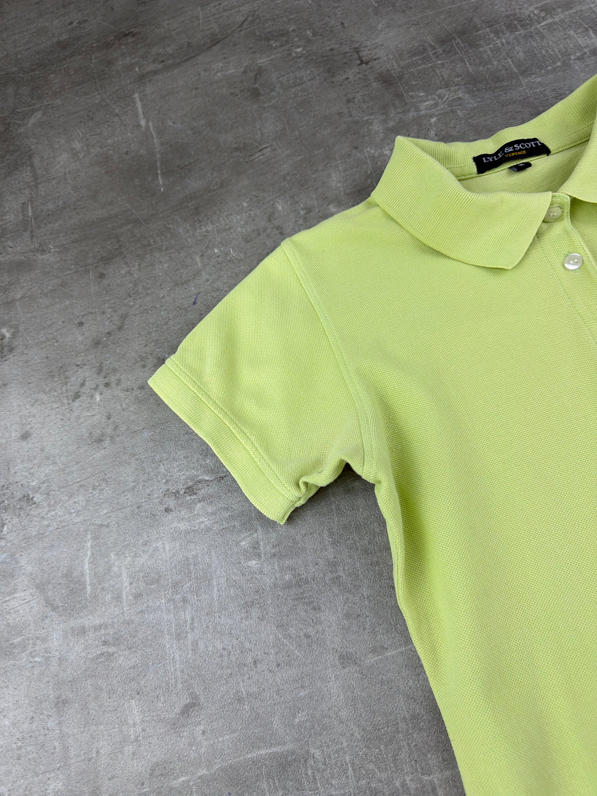 Lyle & Scott Slim Fit Polo Shirt - Lime Green / Y2K