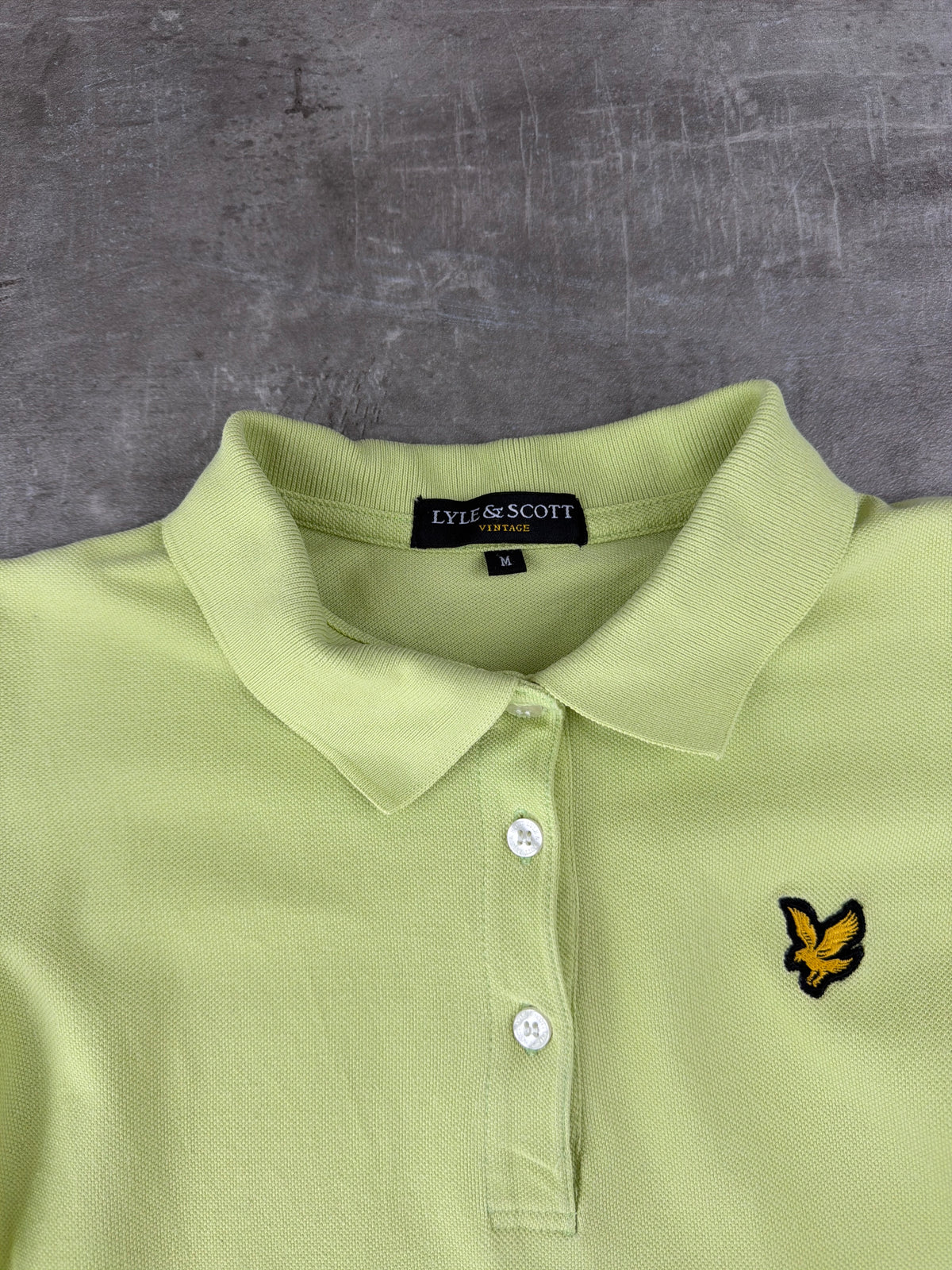 Lyle & Scott Slim Fit Polo Shirt - Lime Green / Y2K