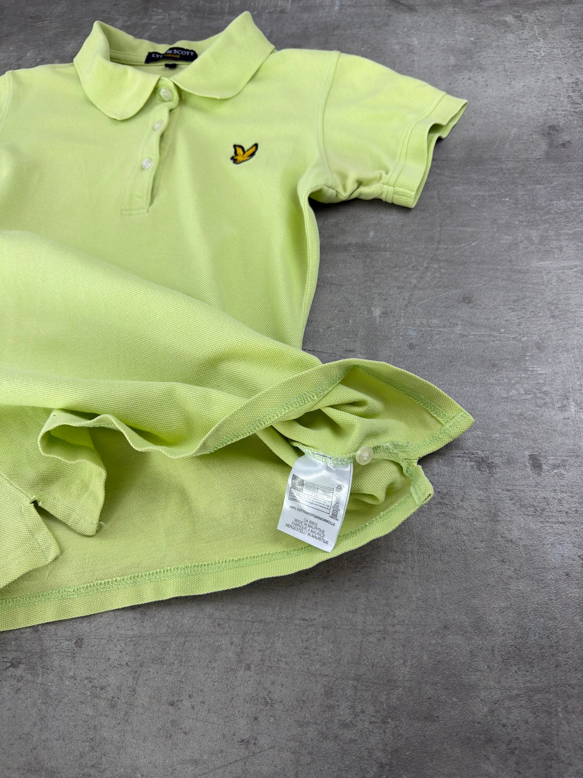 Lyle & Scott Slim Fit Polo Shirt - Lime Green / Y2K