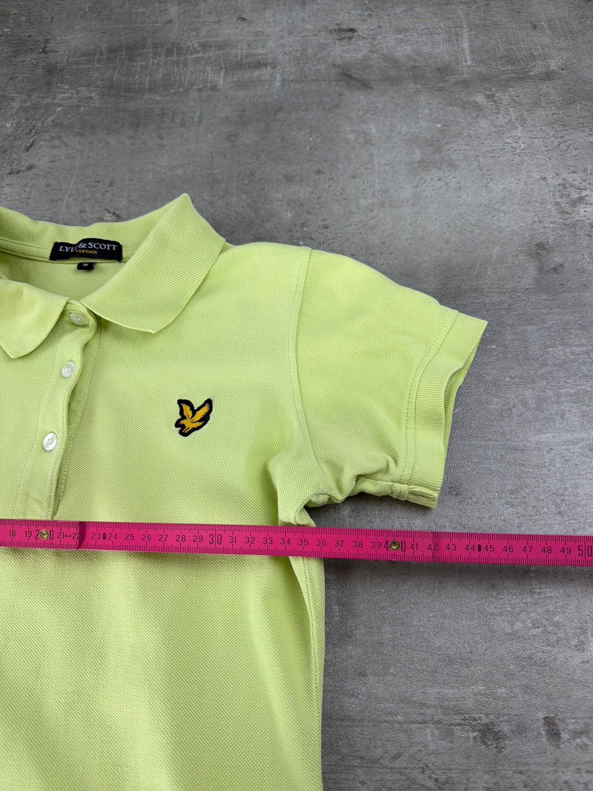 Lyle & Scott Slim Fit Polo Shirt - Lime Green / Y2K
