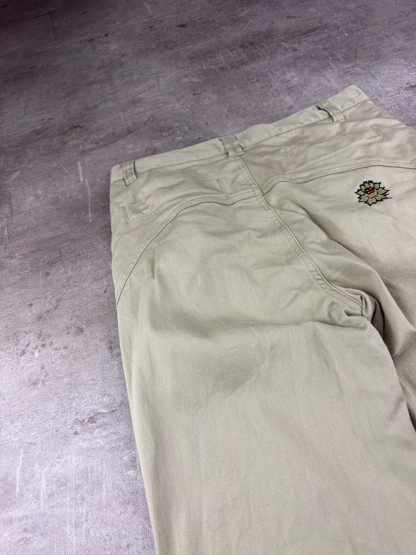Maui Girl Vintage "Low Waist Flare" Pants - Beige