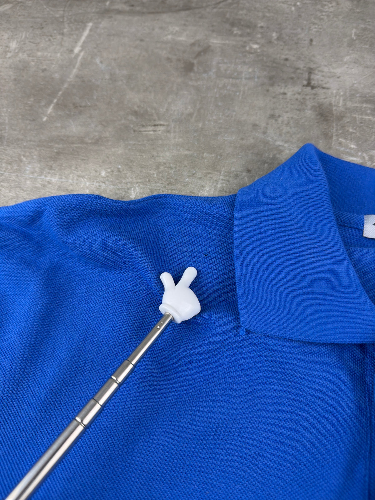 Vintage A.B.M. Italia Football Patch Polo Shirt - Royal Blue