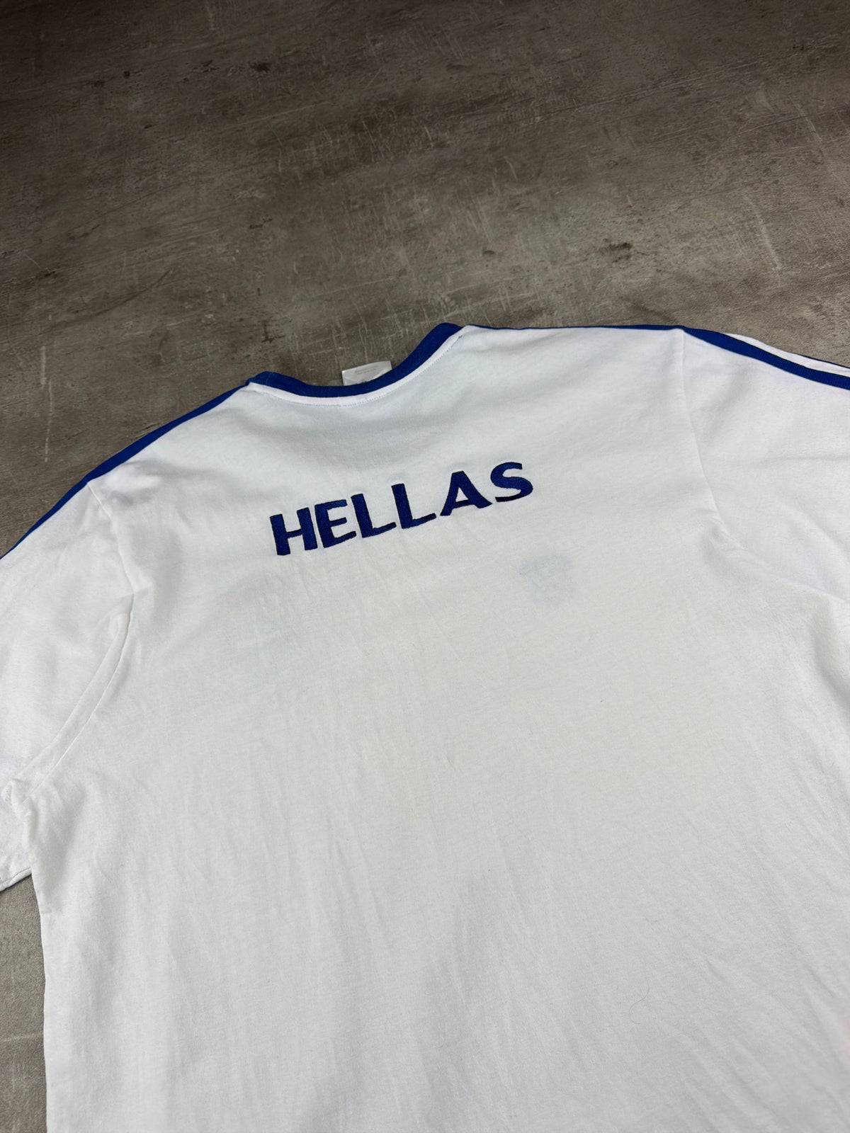 Adidas Greece Olympic Team "Hellas 3" Tee - White / Royal Blue