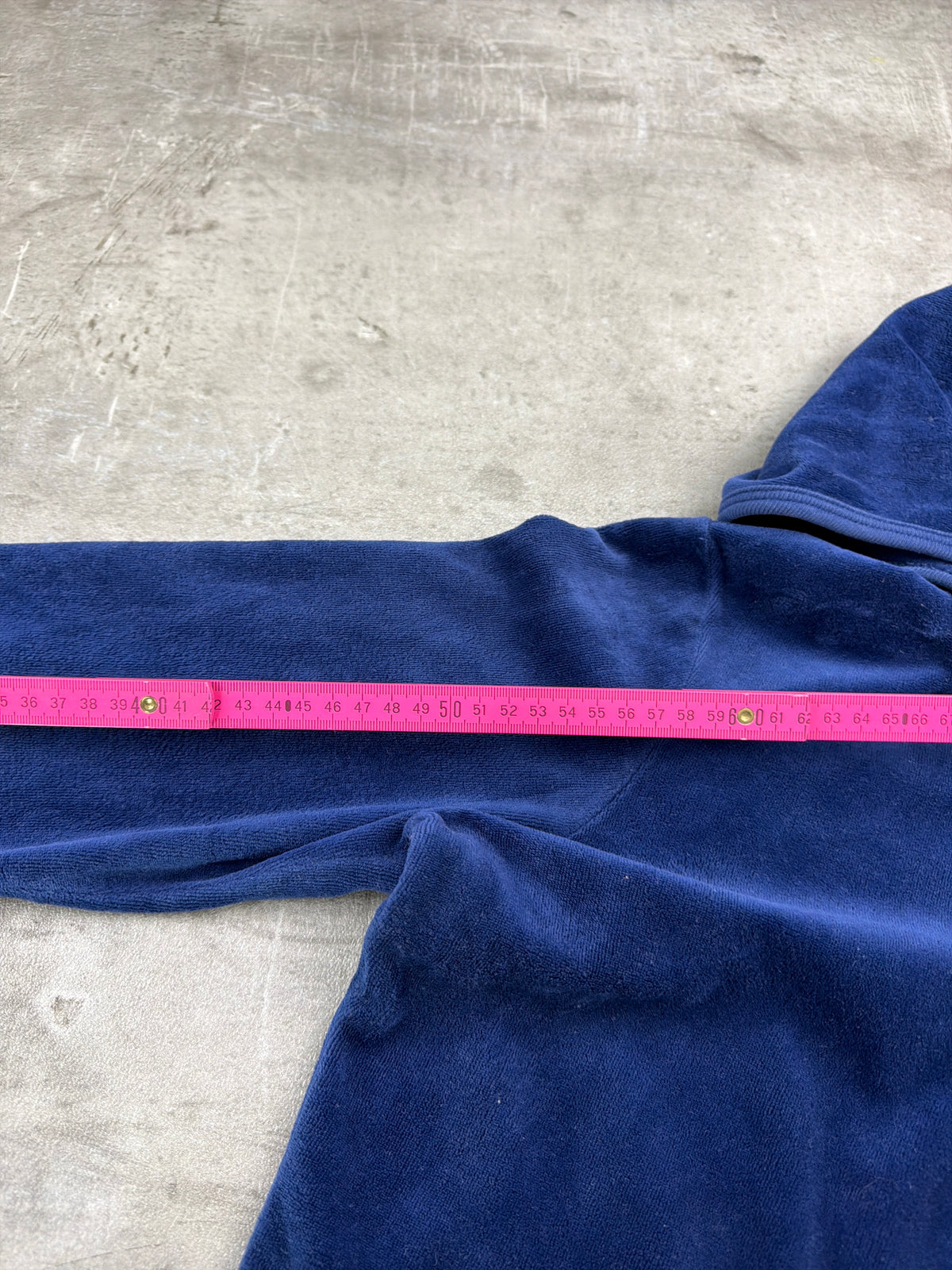 Juicy Couture Vintage Velour "J-Zip" Hoodie - Royal Blue