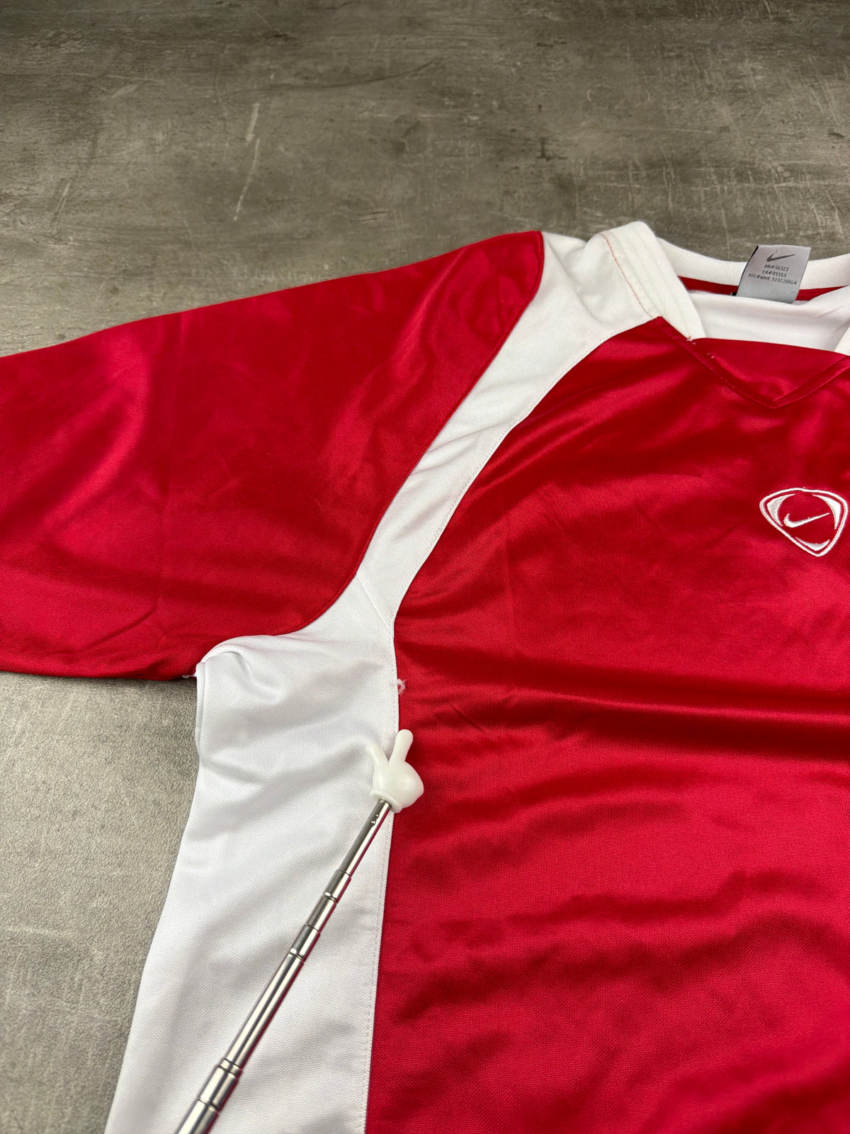 Vintage Nike Total 90 "Center Swoosh" Jersey - Red / White