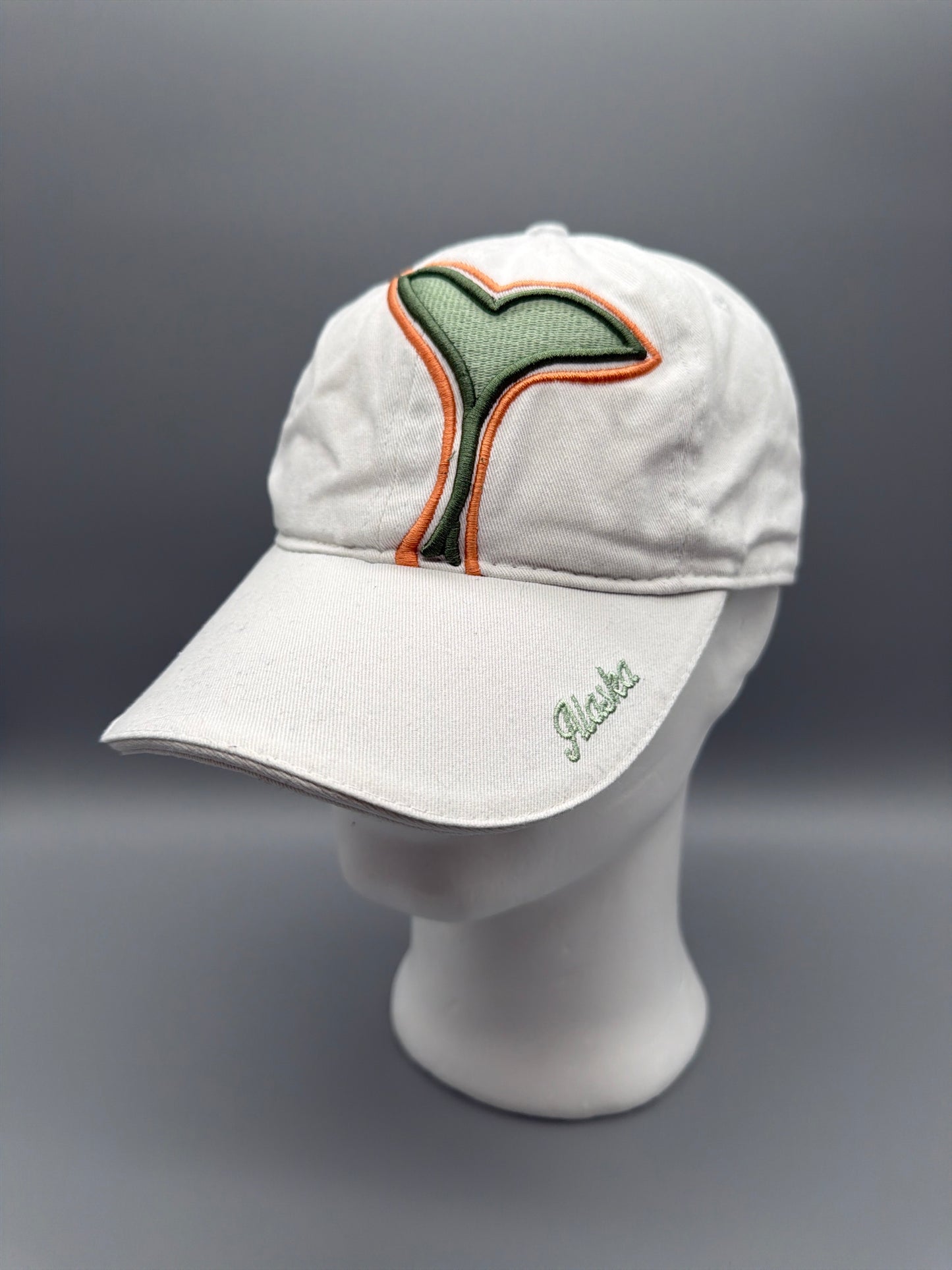 CruiseWear & Co. Alaska "Mount Roberts" Whale Tail Cap - Off-White / Earthy