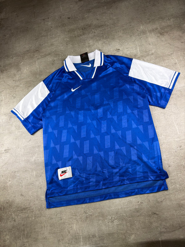 Nike Premier "No. 9" Jacquard Jersey - Royal Blue / White