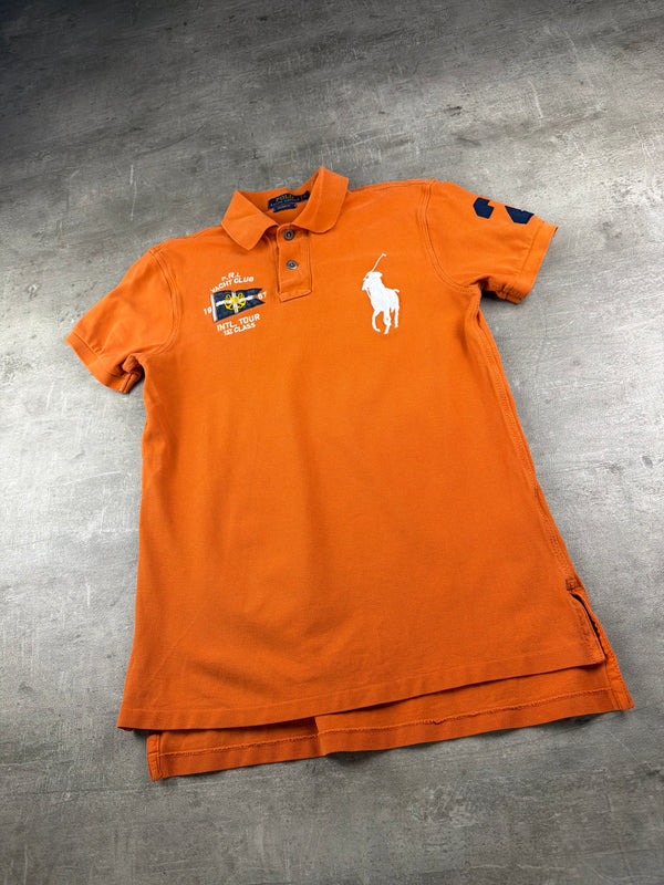 Polo Ralph Lauren "P.R.L Yacht Club" Big Pony Polo Shirt - Bright Orange