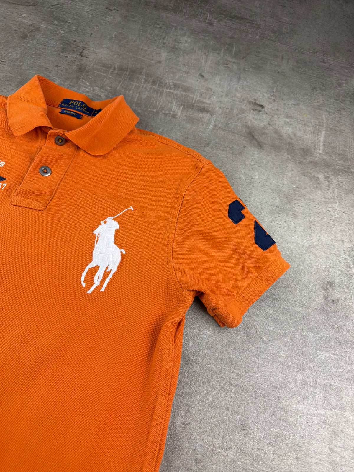 Polo Ralph Lauren "P.R.L Yacht Club" Big Pony Polo Shirt - Bright Orange