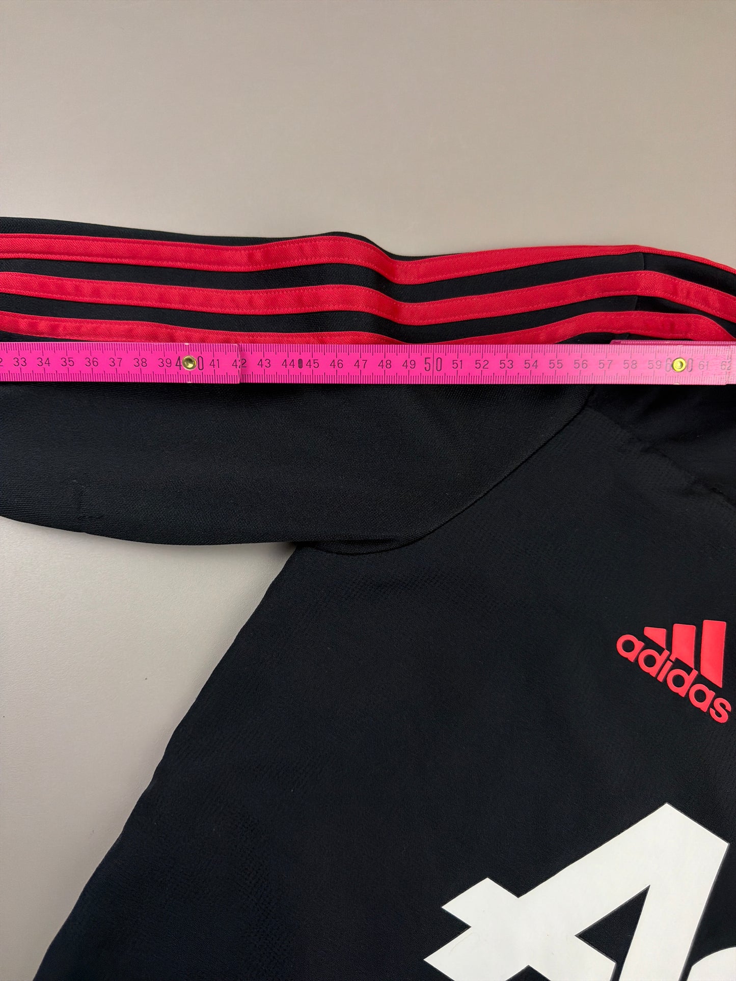 Adidas Manchester United 2018 "Aon" Longsleeve Training Top - All Black / Red Block