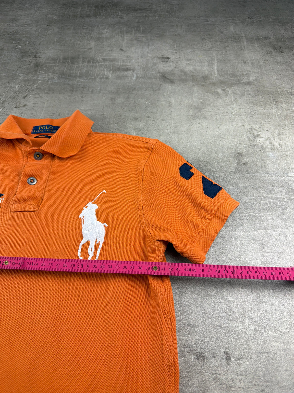Polo Ralph Lauren "P.R.L Yacht Club" Big Pony Polo Shirt - Bright Orange
