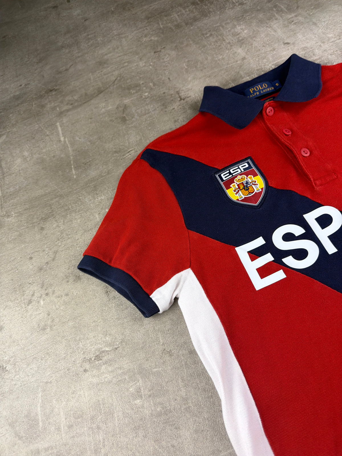 Polo Ralph Lauren "España 16" Custom Fit Polo Shirt - Red/Navy/White