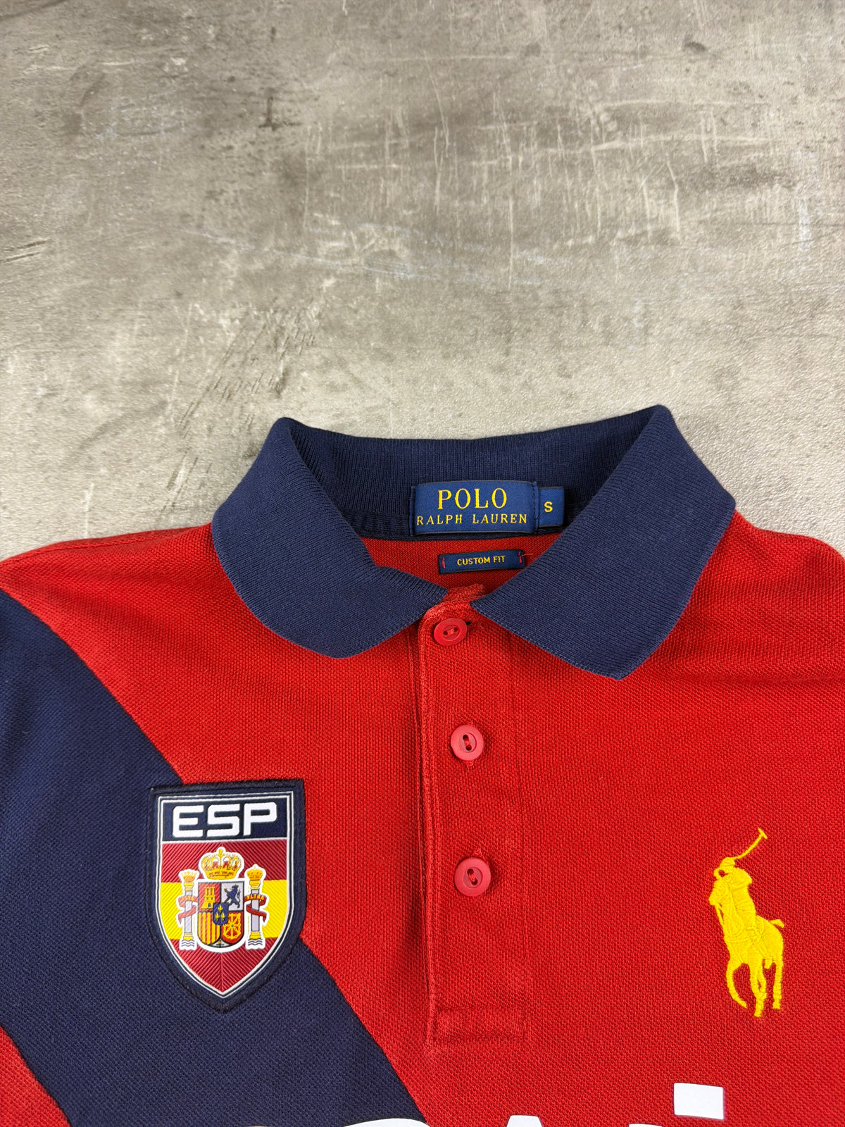 Polo Ralph Lauren "España 16" Custom Fit Polo Shirt - Red/Navy/White