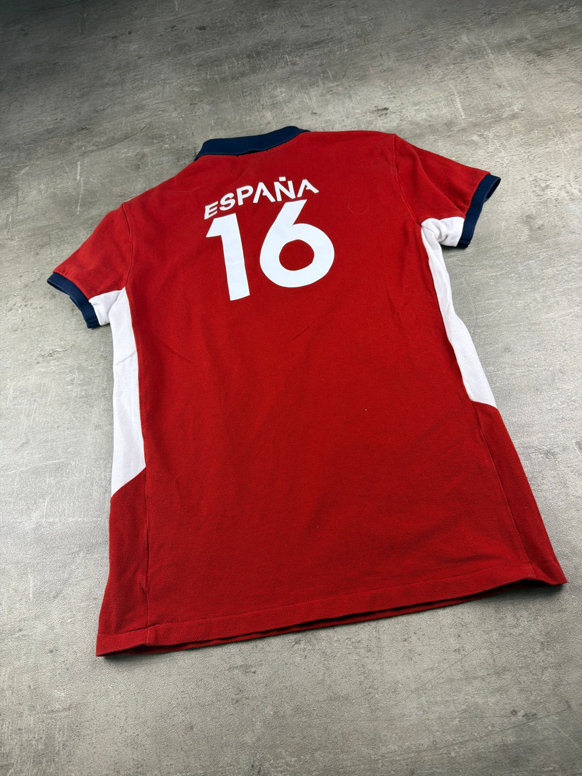 Polo Ralph Lauren "España 16" Custom Fit Polo Shirt - Red/Navy/White