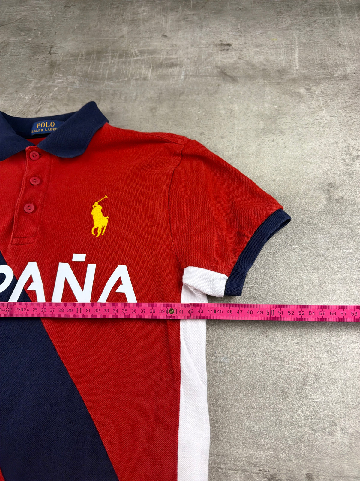Polo Ralph Lauren "España 16" Custom Fit Polo Shirt - Red/Navy/White